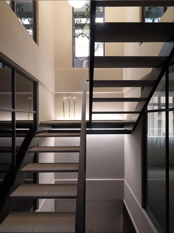 Elegant Interior Design of A Multilevel Apartment