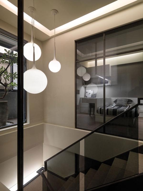 Elegant Interior Design of A Multilevel Apartment