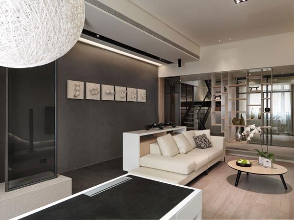 Elegant Interior Design of A Multilevel Apartment