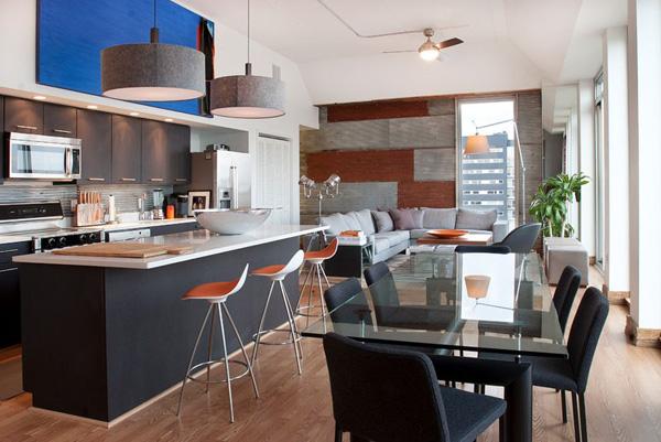 An Industrial Interior For Philadelphia Penthouse Apartment