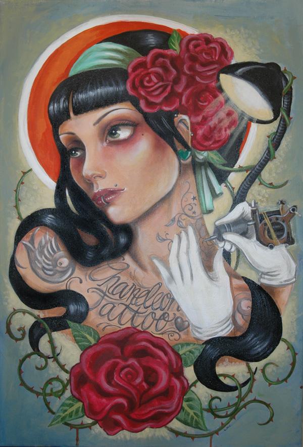 Tattoo Paintings by Lisa McIntyre