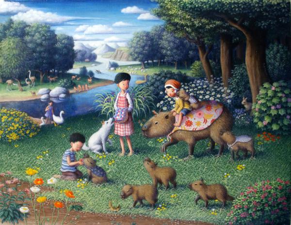 Paintings by Shinya Okayama