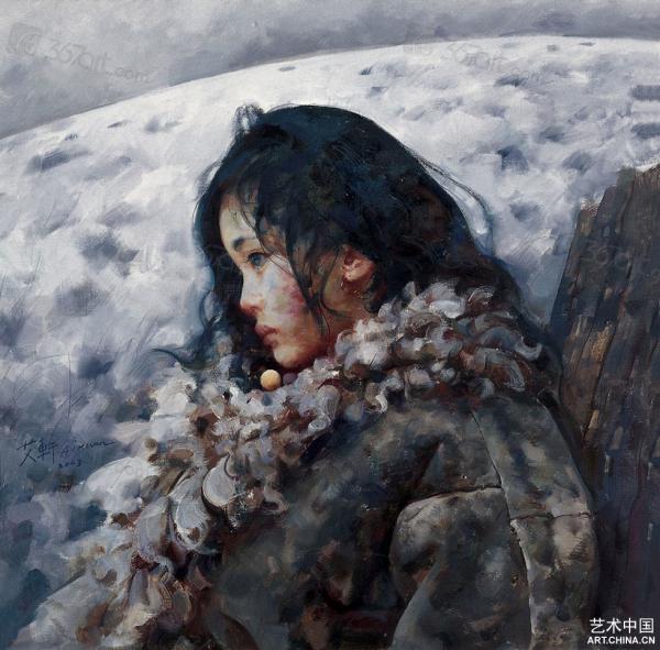 Tibet Girl Painting by Ai Xuan