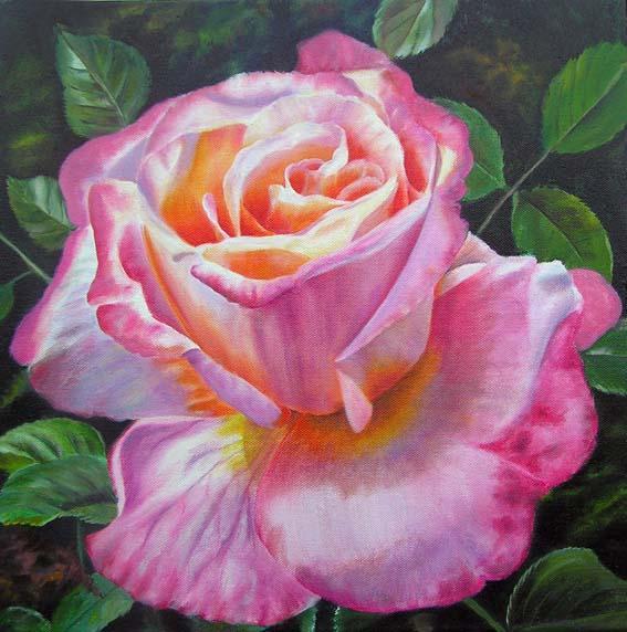 Beautiful Rose Paintings by Doris Joa