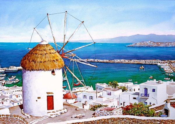 Watercolor Landscapes by Pantelis D. Zografos