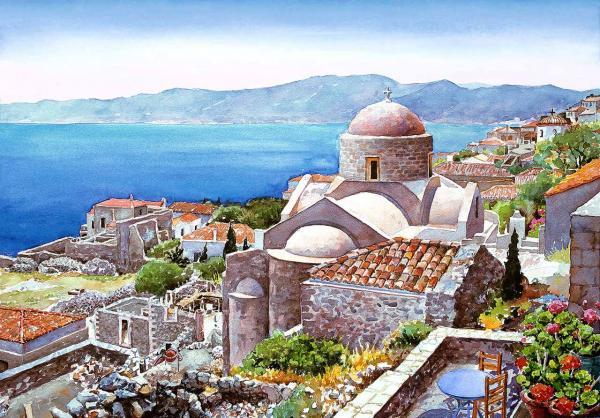 Watercolor Landscapes by Pantelis D. Zografos