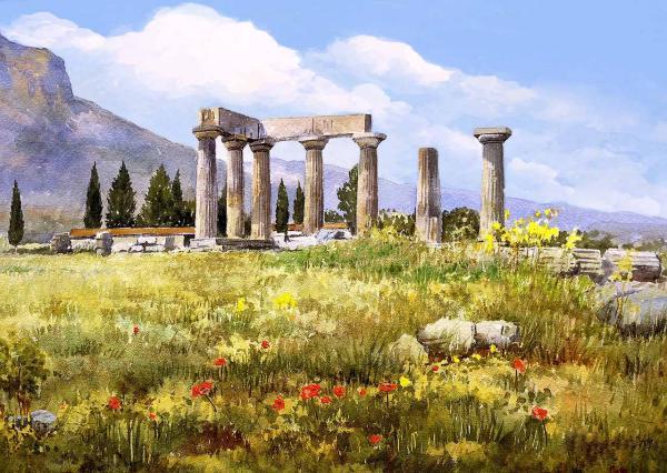 Watercolor Landscapes by Pantelis D. Zografos