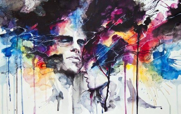 Watercolor Portrait Paintings by Silvia Pelissero