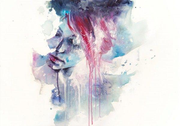 Watercolor Portrait Paintings by Silvia Pelissero