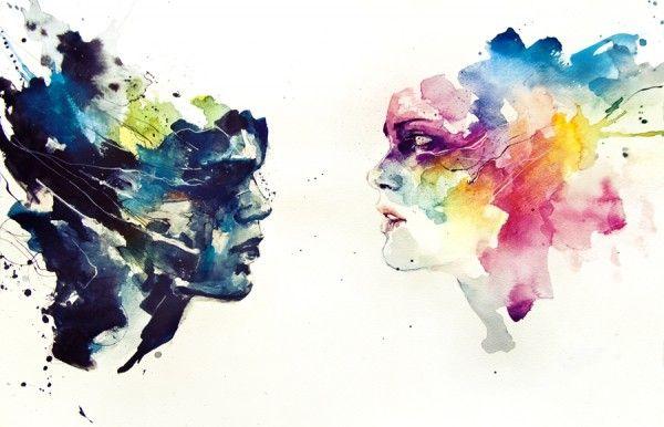 Watercolor Portrait Paintings by Silvia Pelissero