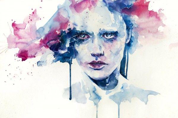 Watercolor Portrait Paintings by Silvia Pelissero
