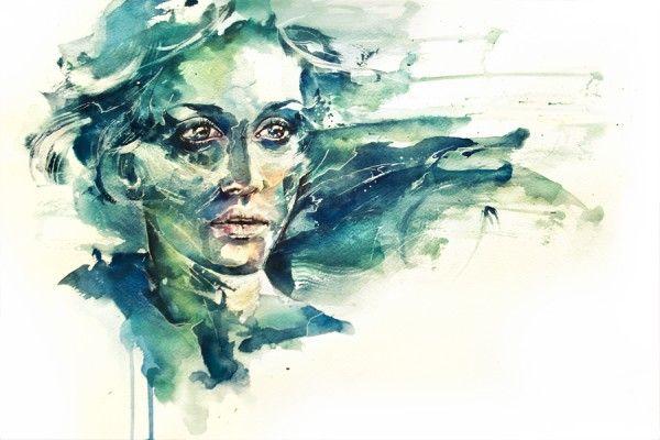 Watercolor Portrait Paintings by Silvia Pelissero