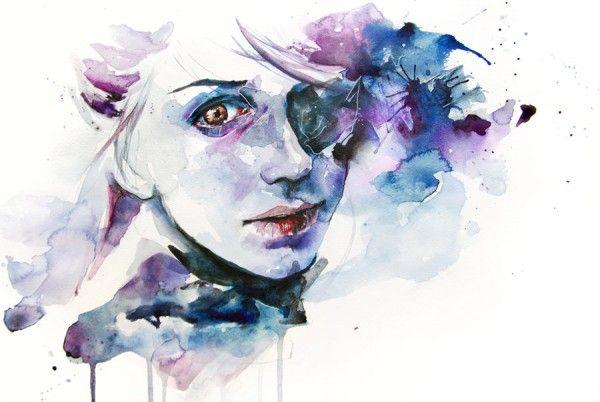 Watercolor Portrait Paintings by Silvia Pelissero