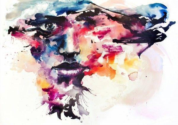 Watercolor Portrait Paintings by Silvia Pelissero