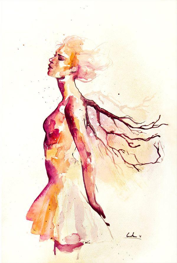 Watercolor Portrait Paintings by Silvia Pelissero