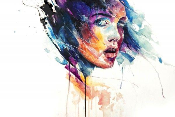 Watercolor Portrait Paintings by Silvia Pelissero