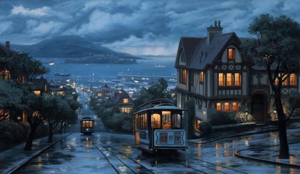 City Paintings by Eugene Lushpin