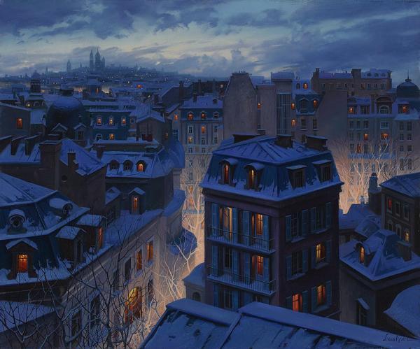 City Paintings by Eugene Lushpin