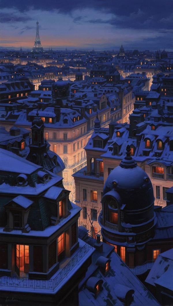 City Paintings by Eugene Lushpin