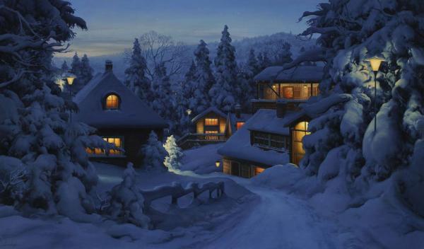 City Paintings by Eugene Lushpin