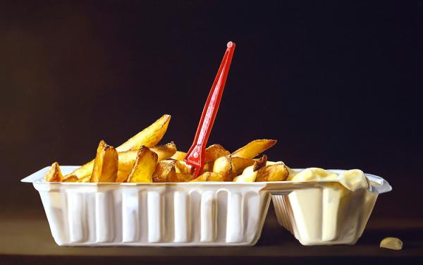 Photorealistic Food Paintings by Tjalf Sparnaay