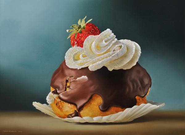 Photorealistic Food Paintings by Tjalf Sparnaay