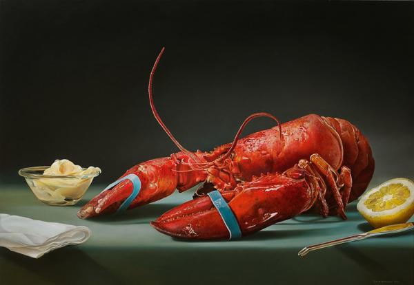 Photorealistic Food Paintings by Tjalf Sparnaay
