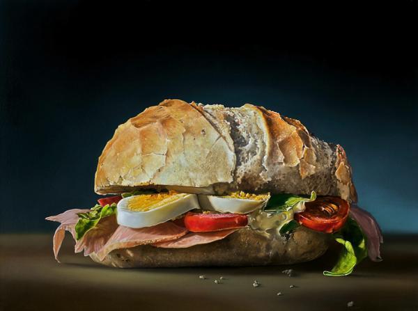 Photorealistic Food Paintings by Tjalf Sparnaay