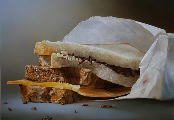 Photorealistic Food Paintings by Tjalf Sparnaay