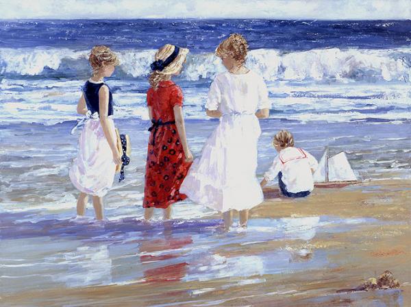 Beach Paintings by Sally Swatland