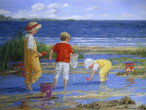 Beach Paintings by Sally Swatland
