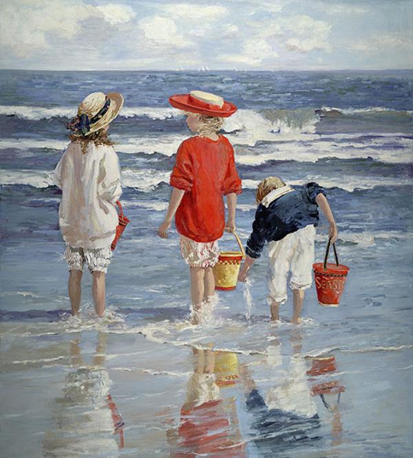 Beach Paintings by Sally Swatland