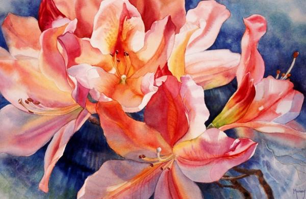 Watercolour Flower Paintings by Marney Ward