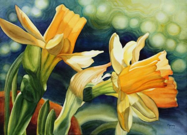 Watercolour Flower Paintings by Marney Ward