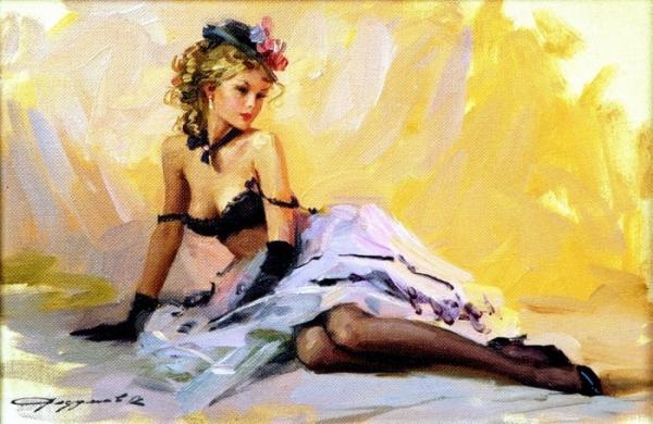 Glamorous Paintings by Konstantin Razumov