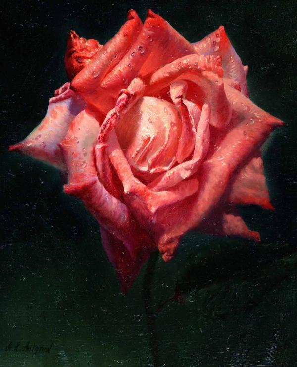 Rose Paintings by Alexei Antonov