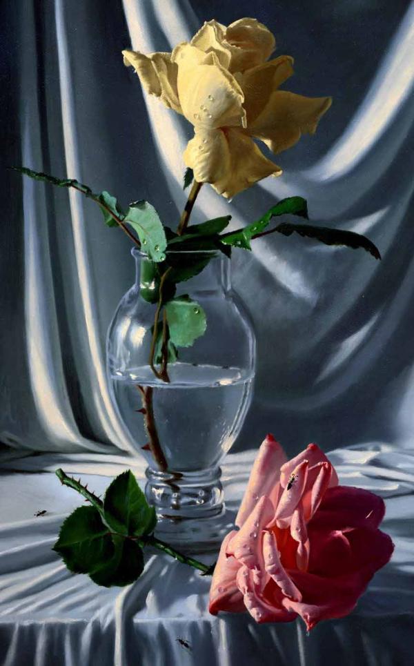 Rose Paintings by Alexei Antonov