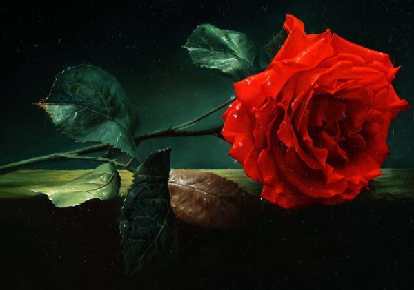 Rose Paintings by Alexei Antonov