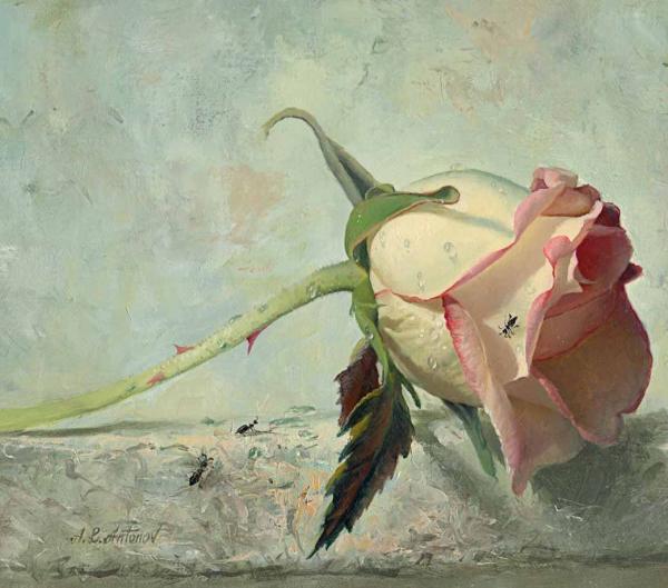 Rose Paintings by Alexei Antonov