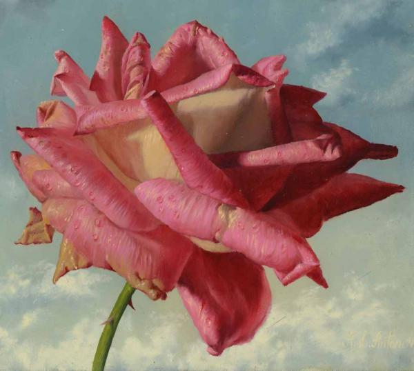 Rose Paintings by Alexei Antonov