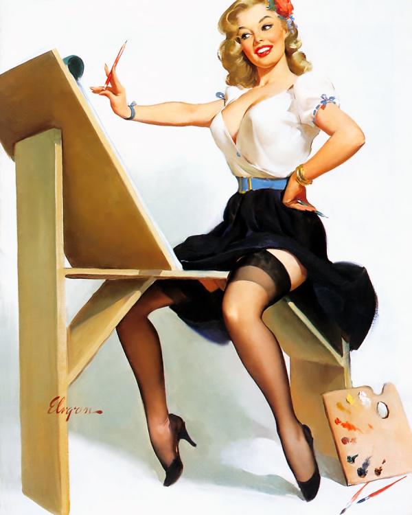 Pin-up Paintings by Gil Elvgren