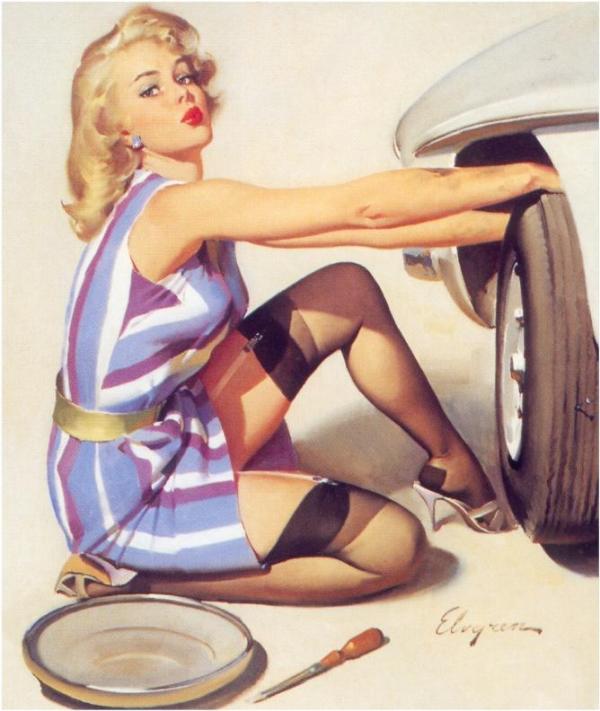 Pin-up Paintings by Gil Elvgren