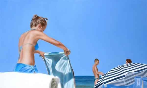 Beach Paintings by Kasia Domanska