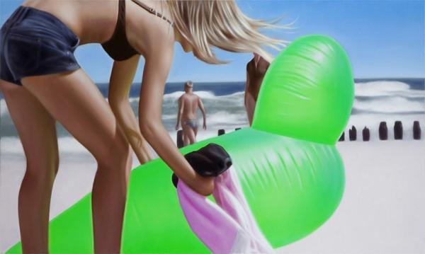 Beach Paintings by Kasia Domanska