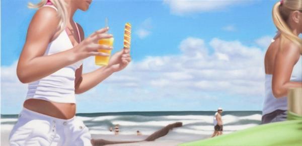 Beach Paintings by Kasia Domanska