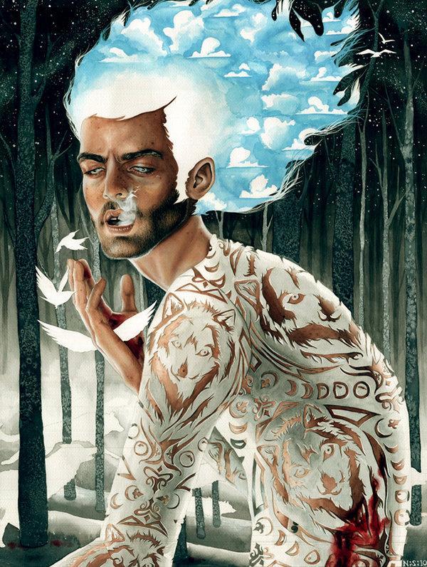 Watercolour Paintings by N.S. David