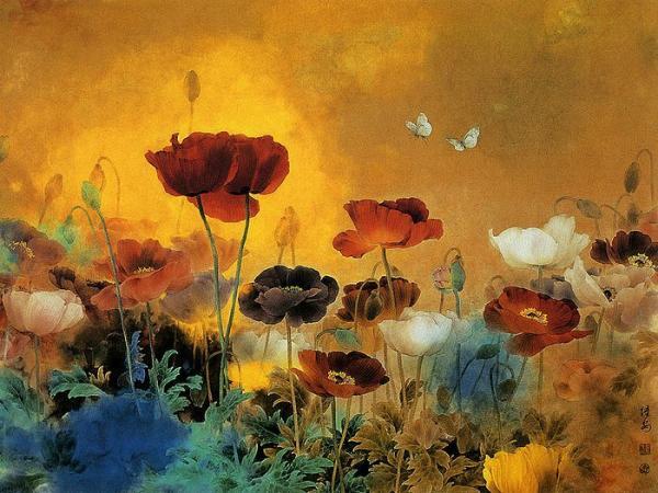 Flower and Bird Paintings by Zou Chuanan