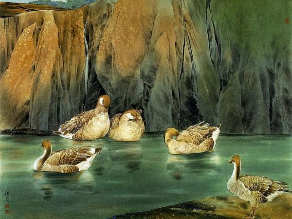 Flower and Bird Paintings by Zou Chuanan
