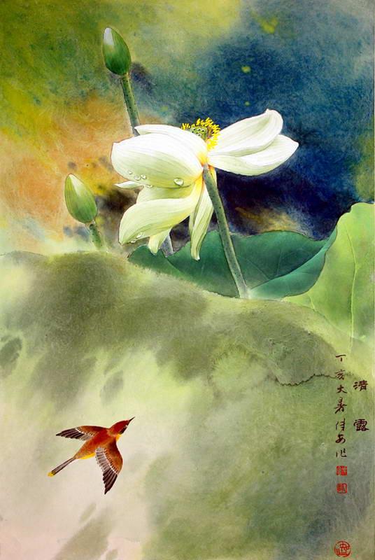 Flower and Bird Paintings by Zou Chuanan