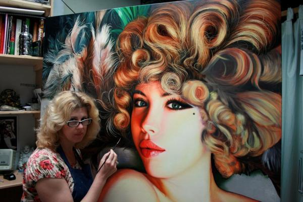 Paintings by Christiane Vleugels